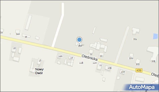Syców, Oleśnicka, 36A, mapa Syców