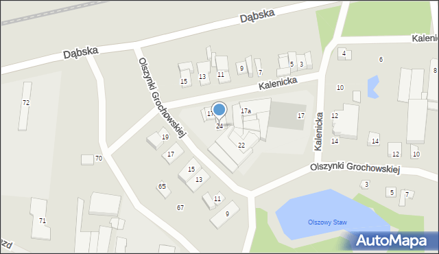 Szczecin, Olszynki Grochowskiej, 24, mapa Szczecina