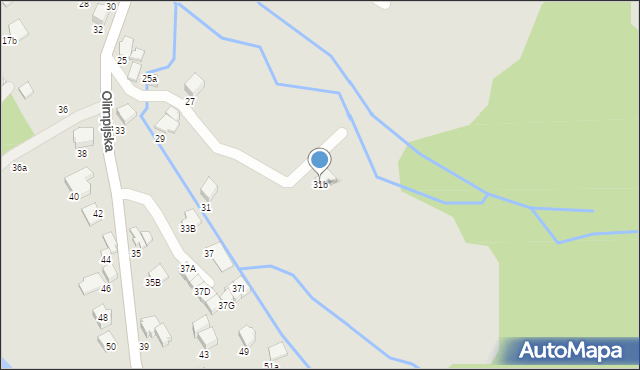 Szczyrk, Olimpijska, 31b, mapa Szczyrk