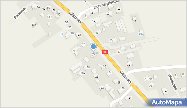 Szyce, Olkuska, 40, mapa Szyce