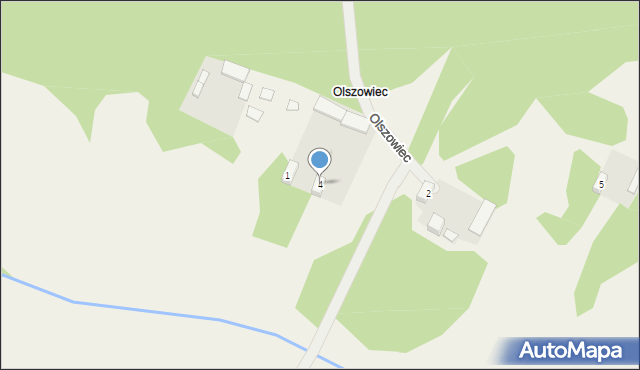 Wola Gałecka, Olszowiec, 4, mapa Wola Gałecka