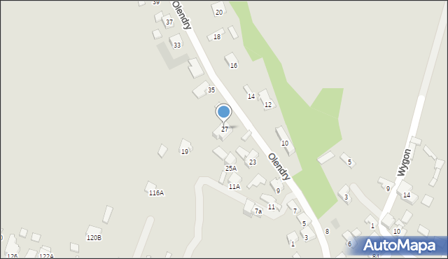 Zawiercie, Olendry, 27, mapa Zawiercie