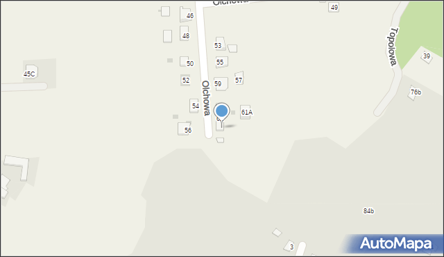 Zbytków, Olchowa, 63, mapa Zbytków