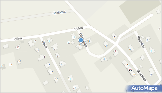 Zwierzyn, Olimpijska, 9, mapa Zwierzyn