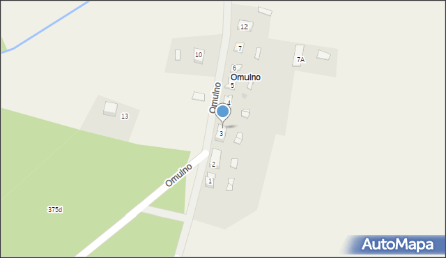 Lubno, Omulno, 3A, mapa Lubno