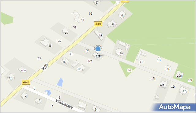 Kobyla Góra, Onufry, 12B, mapa Kobyla Góra