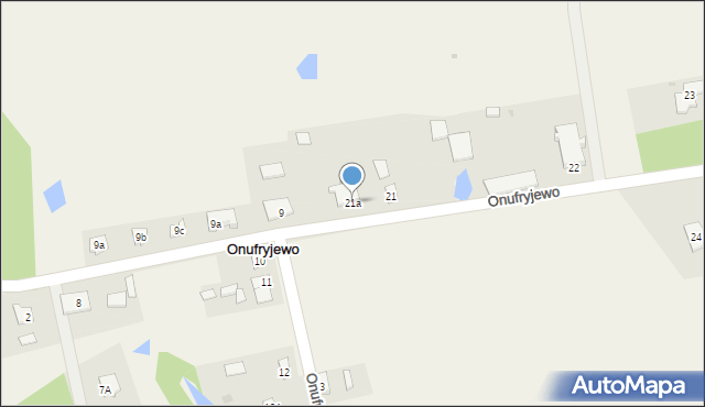 Onufryjewo, Onufryjewo, 21a, mapa Onufryjewo