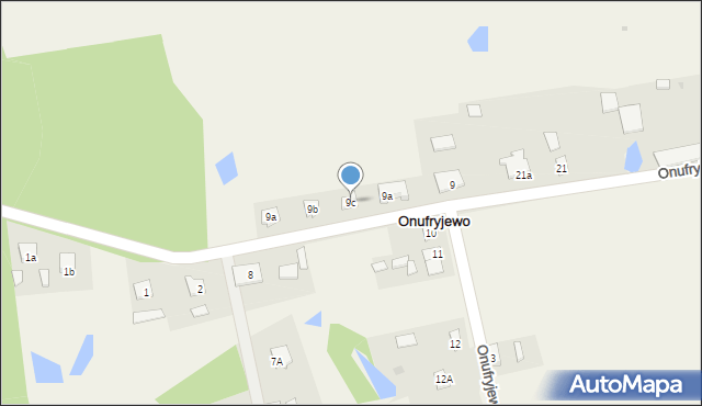 Onufryjewo, Onufryjewo, 9c, mapa Onufryjewo