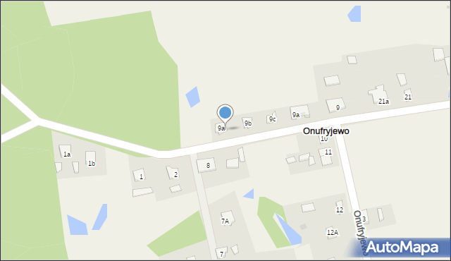 Onufryjewo, Onufryjewo, 9d, mapa Onufryjewo