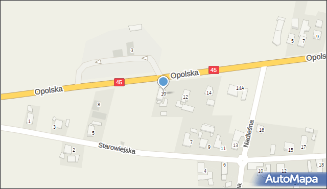 Bierdzany, Opolska, 10, mapa Bierdzany