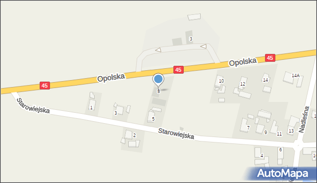 Bierdzany, Opolska, 8, mapa Bierdzany