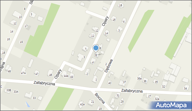 Bliżyn, Opary Jana, 6, mapa Bliżyn