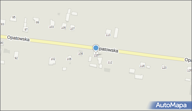 Bodzentyn, Opatowska, 110, mapa Bodzentyn