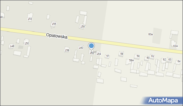 Bodzentyn, Opatowska, 162, mapa Bodzentyn