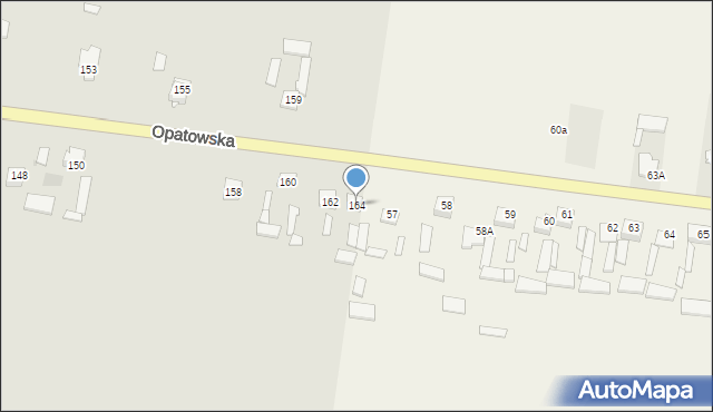 Bodzentyn, Opatowska, 164, mapa Bodzentyn