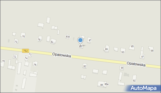 Bodzentyn, Opatowska, 85, mapa Bodzentyn