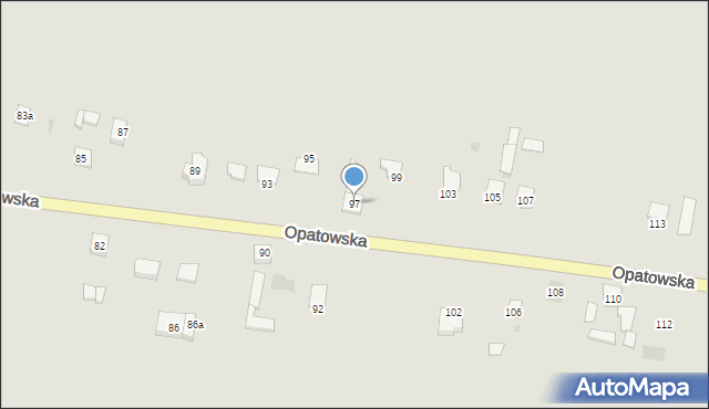 Bodzentyn, Opatowska, 97, mapa Bodzentyn