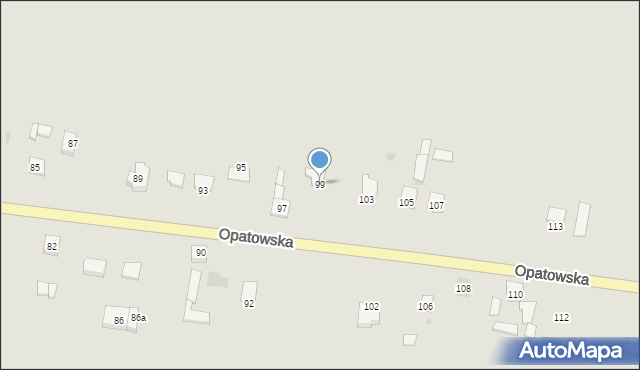 Bodzentyn, Opatowska, 99, mapa Bodzentyn