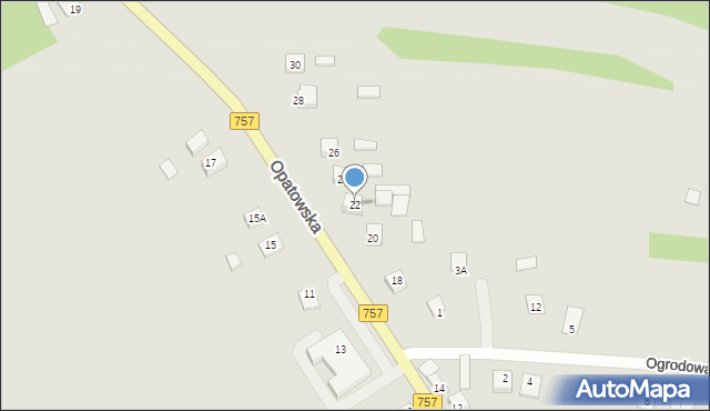 Bogoria, Opatowska, 22, mapa Bogoria
