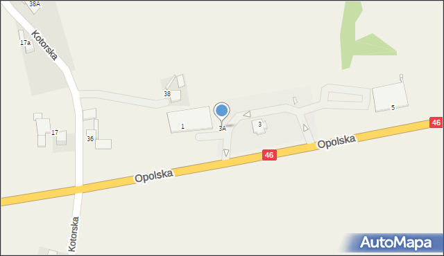 Chrząstowice, Opolska, 3A, mapa Chrząstowice