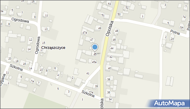Chrząszczyce, Opolska, 45, mapa Chrząszczyce
