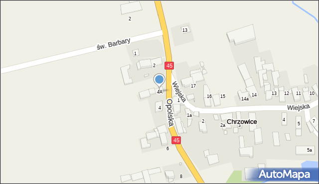Chrzowice, Opolska, 4A, mapa Chrzowice