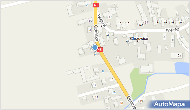 Chrzowice, Opolska, 6, mapa Chrzowice