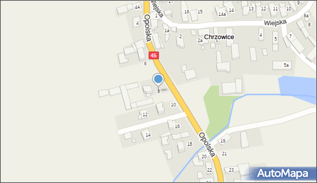 Chrzowice, Opolska, 8, mapa Chrzowice