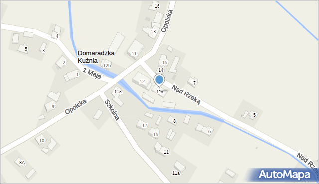 Domaradzka Kuźnia, Opolska, 12a, mapa Domaradzka Kuźnia