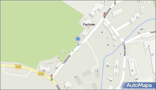 Gdańsk, Opacka, 1d, mapa Gdańska