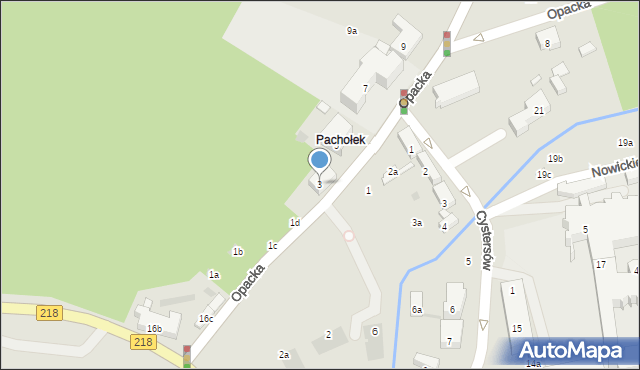 Gdańsk, Opacka, 3, mapa Gdańska