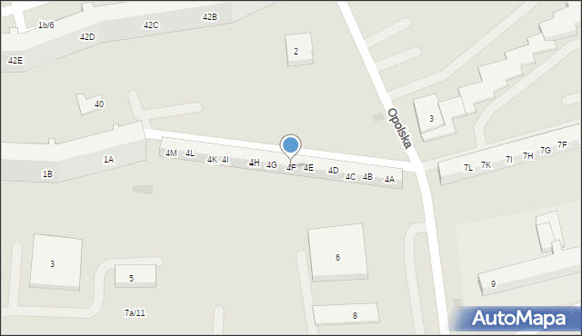 Gdańsk, Opolska, 4F, mapa Gdańska