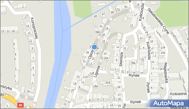 Głuchołazy, Opolska, 12, mapa Głuchołazy