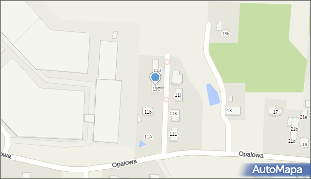 Gronowo Górne, Opalowa, 11C, mapa Gronowo Górne