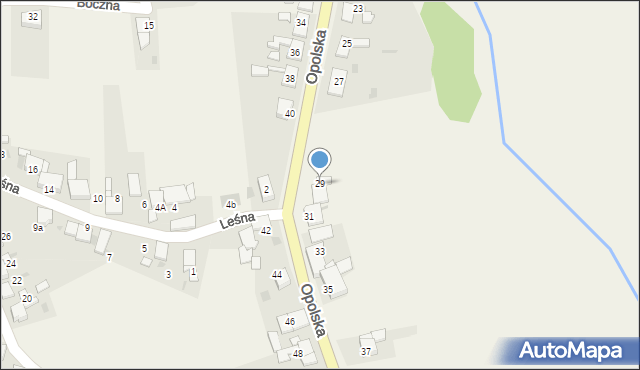 Gwoździce, Opolska, 29, mapa Gwoździce