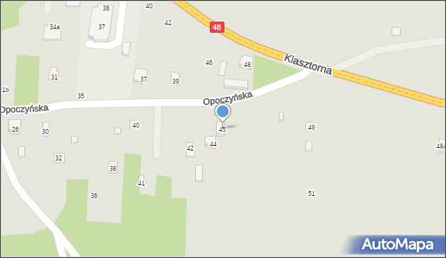 Inowłódz, Opoczyńska, 45, mapa Inowłódz