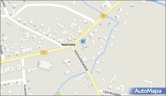 Iwaniska, Opatowska, 4, mapa Iwaniska