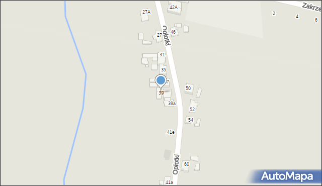 Jarocin, Opłotki, 39, mapa Jarocin