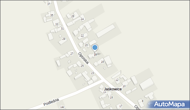 Jaśkowice, Opolska, 18, mapa Jaśkowice