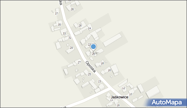 Jaśkowice, Opolska, 20, mapa Jaśkowice