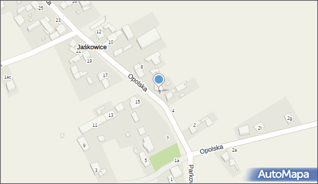 Jaśkowice, Opolska, 6, mapa Jaśkowice