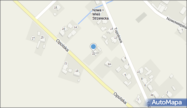 Kielcza, Opolska, 12, mapa Kielcza