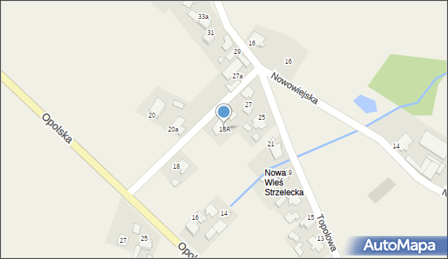 Kielcza, Opolska, 18A, mapa Kielcza