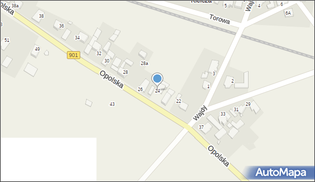 Kielcza, Opolska, 24, mapa Kielcza