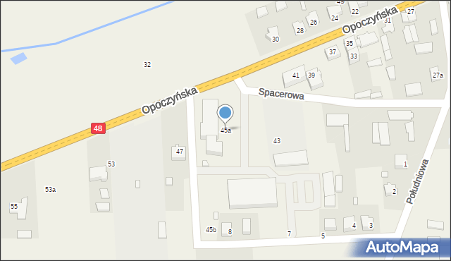 Klwów, Opoczyńska, 45a, mapa Klwów