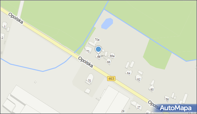 Kolonowskie, Opolska, 68, mapa Kolonowskie