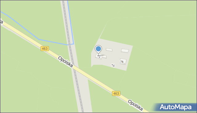 Kolonowskie, Opolska, 72, mapa Kolonowskie