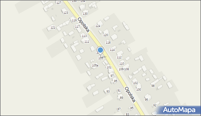 Konopiska, Opolska, 105, mapa Konopiska