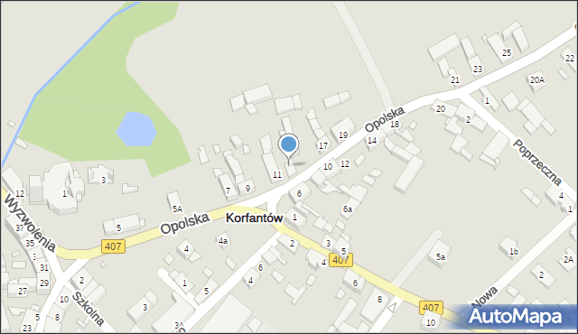 Korfantów, Opolska, 13, mapa Korfantów