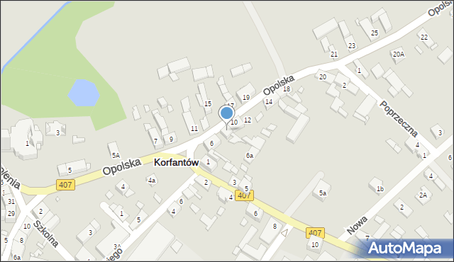 Korfantów, Opolska, 8, mapa Korfantów